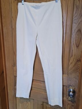RAFFAELLO ROSSI Penny 6/8 cropped slim pants, ivory